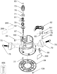 Part Location Diagram of A27440 Porter Cable Nameplate